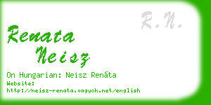 renata neisz business card